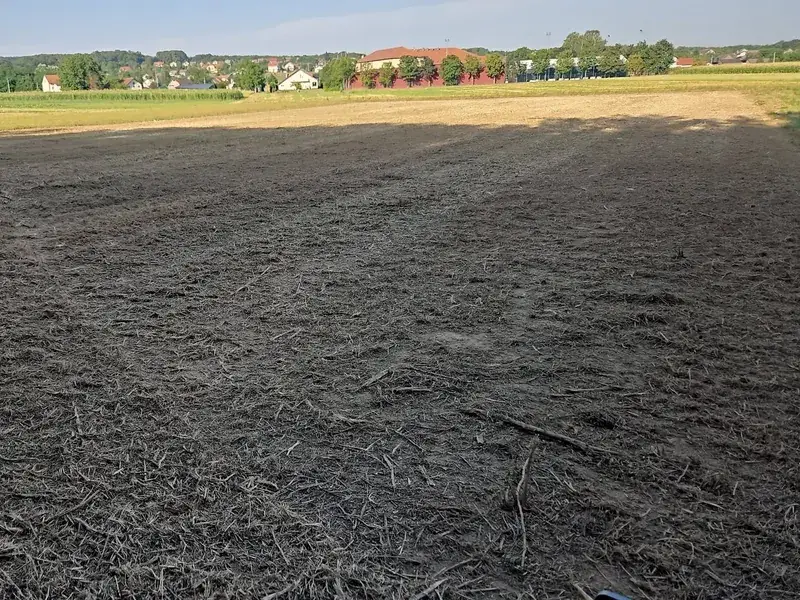 Izmalčirana i poravnata površina nakon jednog prolaza